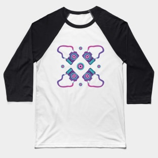 Purple cameras and lens print Baseball T-Shirt